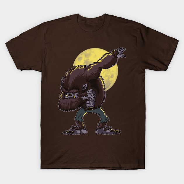 Dabbing Werewolf T-Shirt by vo_maria